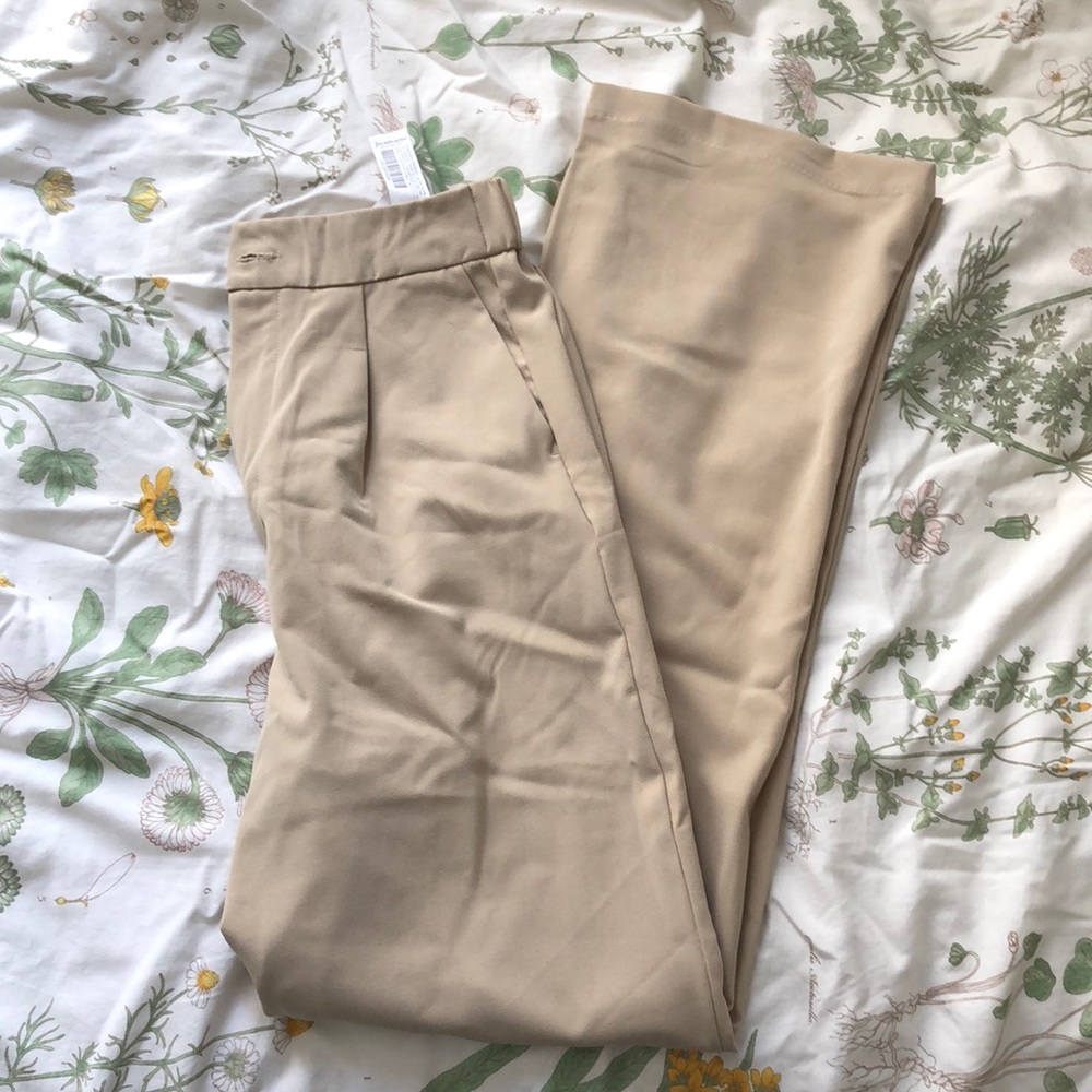 Beige trousers